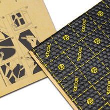 Recoil XLBK 9-Sheets Butyl with 4 mil Aluminium Layer (2.2mm) Sound Dampening Mats (18″x32″)