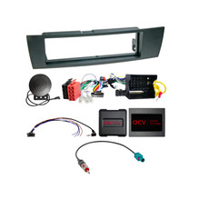 ACV 611023-03-1 Single DIN HU Fitting Installation Kit For BMW 1/3/X1/Z4 (2004-2016) Black