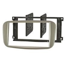 ATD RFP-50876S Double DIN Car Radio Fascia Frame Panel Ford With Sony/Oval Radio In Silver