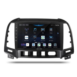 Alpine INE-AX809 Perfect Fit 9" CarPlay Android Auto Head Unit Kit For Hyundai Santa Fe (2010-2012)