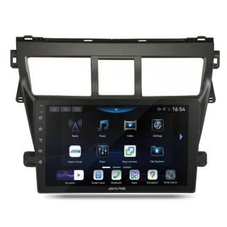 Alpine INE-AX809 Perfect Fit 9" CarPlay Android Auto Head Unit Kit For Toyota Yaris P9 (2006-2020)