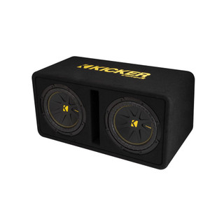 Kicker KA50DCWC102 CompC Dual 10" Ported Loaded Subs Enclosure 2 Ohm 500W RMS