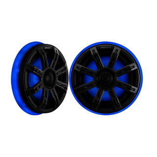 Kicker KA51KLSR88 8.8" LED RGB W Rings Weatherproof Speaker Adapters Pair Multicolour Marine