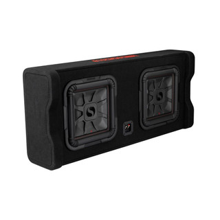 Kicker KA49DL7TDF122 Dual 12" Solo Baric Down Firing Enclosure 2 Ω 1200W RMS Audio System
