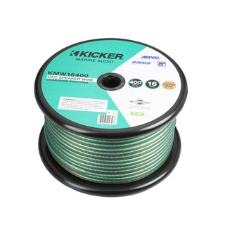 Kicker KA47KMW16400 Marine 16 AWG Speaker OFC Copper Tinned 400ft 120m Audio Wire
