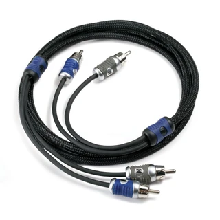 Kicker KA46QI23 Q-Series 2-Ch Silver Tinned OFC Interconnect RCA 3.0M Audio Cable Pro Grade