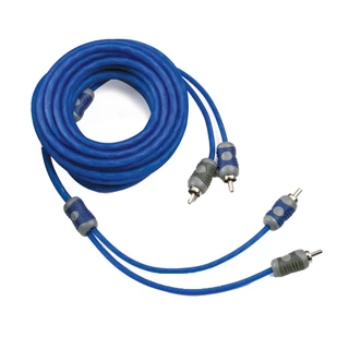 Kicker KA46KI25 K-Series 2-Ch Silver Tinned OFC Interconnect RCA 5.0M Audio Cable Pro Grade