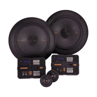 Kicker KA51KSS6504 KS 6.5" 4Ω Component Speakers 125W RMS Silk Dome Tweeters Audio Fit Pro