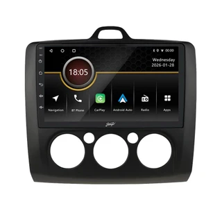 Stinger iF209E 9 Inch Perfect Fit Android Head Unit Kit For Ford Focus MK2 Manual AC (Black)