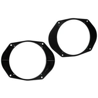 ATD SAR-40166 Front Rear Door Side Panel 6.5" 165mm Speaker Rings Adaptors For Ford & Mazda