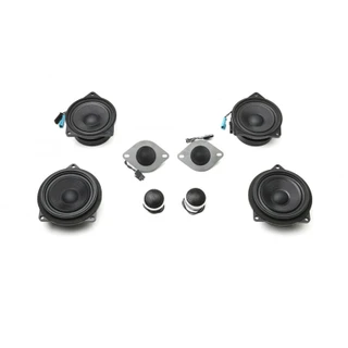Bavsound Standard Hi-Fi And Premium Top Hi-Fi 2Ω Stage One Speaker Upgrade Kit For BMW X1