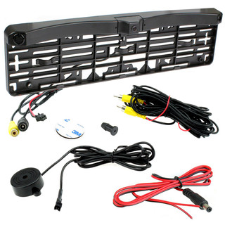 ATD CAM720 Number Plate Surround Rear Reverse Camera With Built In Parking Sensors