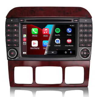 PBA A85PRO-82S 7" Android Auto 12 Sat Nav GPS CarPlay Radio For Mercedes S-Class W220 CLS W215