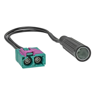 ATD CAA-13116 Aerial To DIN Antenna Connector Adaptor Antenna Lead Dual Fakra To ISO