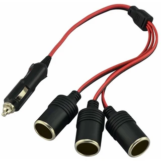 ATD WSC-86012 12V Socket Adapter 1 to 3 Car Cigarette Lighter Splitter for Multiple Devices