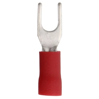 ATD WSC-82203 Red Insulated Crimp Terminals 4.3mm Fork (100pcs) Electrical Connectors