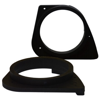 Basser DMBMW10 MDF 165mm Front Door Speaker Adapters Rings For BMW 3 Series (1998-2007)