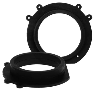 Basser DMFIAT04 MDF 165mm Front Door Speaker Adapter Rings For Fiat Scudo (2007-2016)
