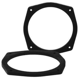 Basser DMHYUN01 MDF 165mm Front And Rear Door Speaker Adapters Rings For Hyundai Tucson