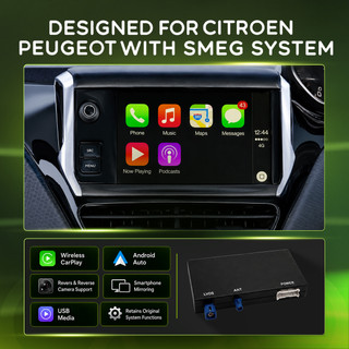 PBA SPI-77000 Carplay Android Auto Camera Interface For Peugeot & Citroen With SMEG MRN Navi