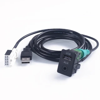 ATD FFU-24132 USB & AUX Ports For BMW 1/3/5 Series 12 Pin AUX Aftermarket USB Connection