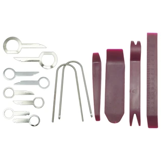 ATD WST-85755 14 Piece Car Audio Release Keys & Dashboard Trim Tool Panel Plastic Removal Set