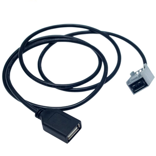 ATD FFU-17028 Car Audio Radio AUX USB Cable Female Port Extension Wire Adapter For Honda