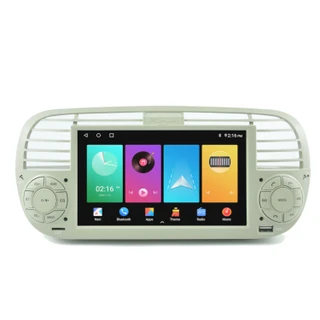 PBA FI8779W Android Octa-Core Radio Sat-Nav Carplay BT WiFi Head Unit For Fiat 500 White