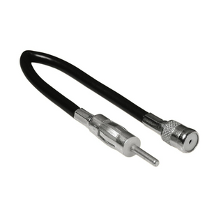 ATD CAA-13152 Female ISO Aerial Lead Plug To Male DIN Antenna Adapter Extension Car Cable