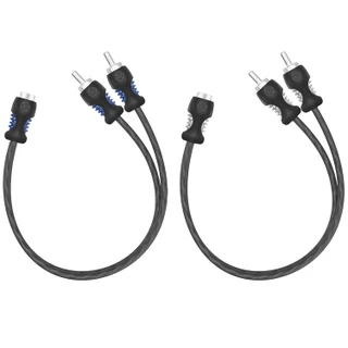 RECOIL R1F2M Echo Series 2 Pack OFC RCA Phono Splitter Y Adaptor 1 Female To 2 Male 30cm