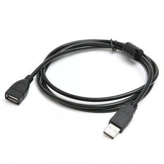 ATD CAR-47000 USB-A 2.0 Extension Cable Male to Female 480Mbps Transfer Speed Black 1 Meter
