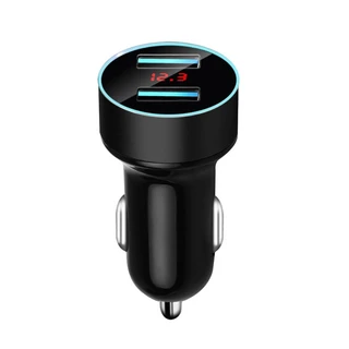 ATD CAR-99506 In Car 12v LED Display Dual Socket With USB Cigarette Lighter Power Adaptor