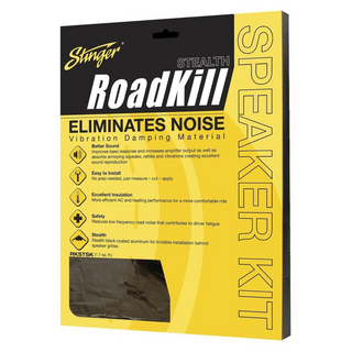 Stinger RKSTSK Roadkill Stealth Black Self Adhesive Sound Deadening Car Speaker Kit