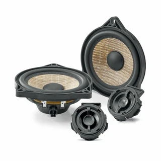 Focal IST3Y-100 Tesla Custom Fit 4" 2-Way Slim Component Speakers 100W/50W RMS Kit Direct Fit