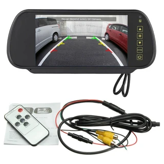 ATD PRO MIR-34102 Universal Fit AHD 7" Rear View Interior Mirror Monitor Dual Input CVBS OEM Fit