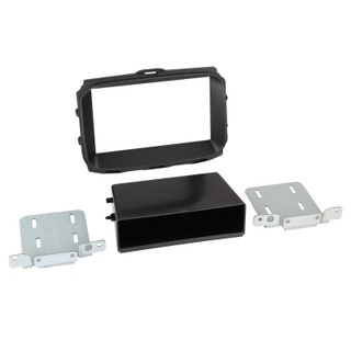 ATD RFP-50896M Double DIN Radio Fascia Panel Frame For Alfa Romeo Giulietta Uconnect (Matt Black)