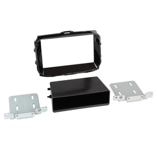 ATD RFP-50896G Double DIN Radio Fascia Panel Frame For Alfa Romeo Giulietta Uconnect (Gloss Black)