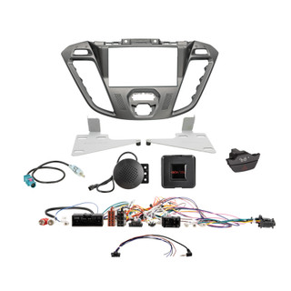 ACV 621114-26-7 Double DIN HU Fitting Installation Kit For Ford Custom Mk1 Euro5 Phoenix Silver