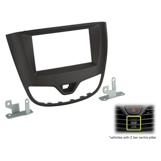 ATD RFP-50617 Double DIN Radio Frame Fascia Panel For Vauxhall Viva (2017-2019) Matt Black