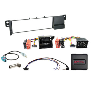 ACV 611023-01-1 Single DIN HU Fitting Installation Kit For BMW 3 Series [E46] (1998-2007) Black