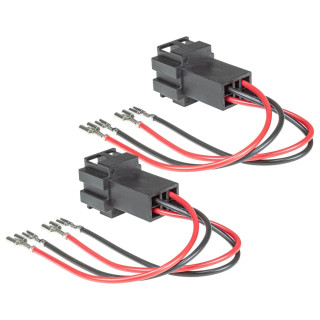 ATD SAC-41080 Speaker Adapter Cable Pair Audio Plug Leads for Audi BMW Mini Chevrolet GMC Mercedes Seat & VW Vehicles