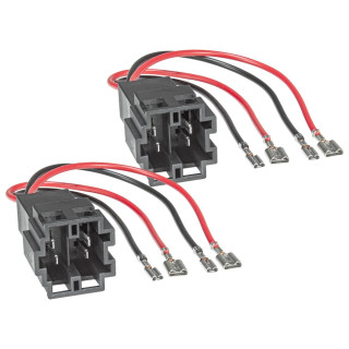 ATD SAC-41080 Speaker Adapter Cable Pair Audio Plug Leads For Audi BMW MINI Mercedes & GMC