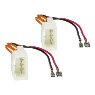 ATD SAC-41081 Speaker Adapter Cable Pair Audio Plug Leads for Ford Fiesta Focus Kuga Mondeo & Transit Vehicles