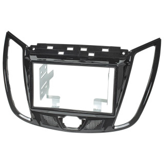 ATD RFP-50892G Double DIN Car Radio Fascia Frame Panel Gloss Black For Ford C-Max Kuga Mk2