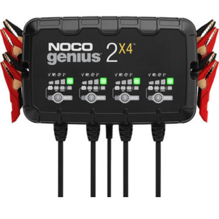 NOCO GENIUS2X4 8A Four Bank  Smart Charger for AGM EFB  Gel Lithium MF Wet Batteries 6V 12V