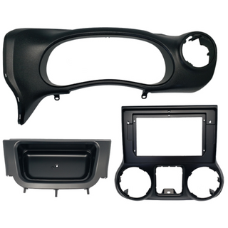 ATD RFP-22232 10" Perfect Fit Radio Frame Fascia For Jeep Wrangler (2015-2017)