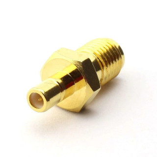 ATD BCA-55126 Gold Plated SMB Female to MCX Male Straight Plug Adapter GPS DAB RF LAN