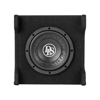 DLS PESB18 8" (200mm) Dual 2 Ohm Sealed Slim Down-Firing Subwoofer Enclosure 200W RMS