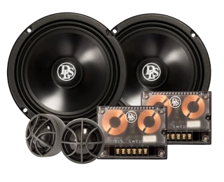 DLS RC6.2Q 6.5" (165mm) 2-Way Component Speaker Aluminium Cone Silk Dome Tweeter PENTA