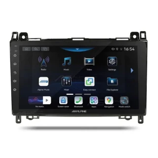 Alpine iNE-AW409S Perfect Fit 9" CarPlay Android Auto Head Unit Kit For Mercedes VW (2005-18)